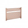 900mm (w) x 600mm (h) Electric "Straight Brushed Copper" Towel Rail (Single Heat or Thermostatic Option)