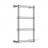 500mm (w) x 750mm (h) "Harley" Chrome Traditional Wall Mounted Towel Rail Radiator