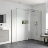 Lowri Optional 300mm Wetroom Splash Panel - Chrome - Insitu