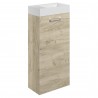 Naha 410mm (w) Floorstanding 1 Door Basin Unit & Basin - Oak