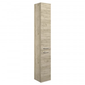 Naha 350mm (w) Floorstanding 2 Door Tall Unit - Oak