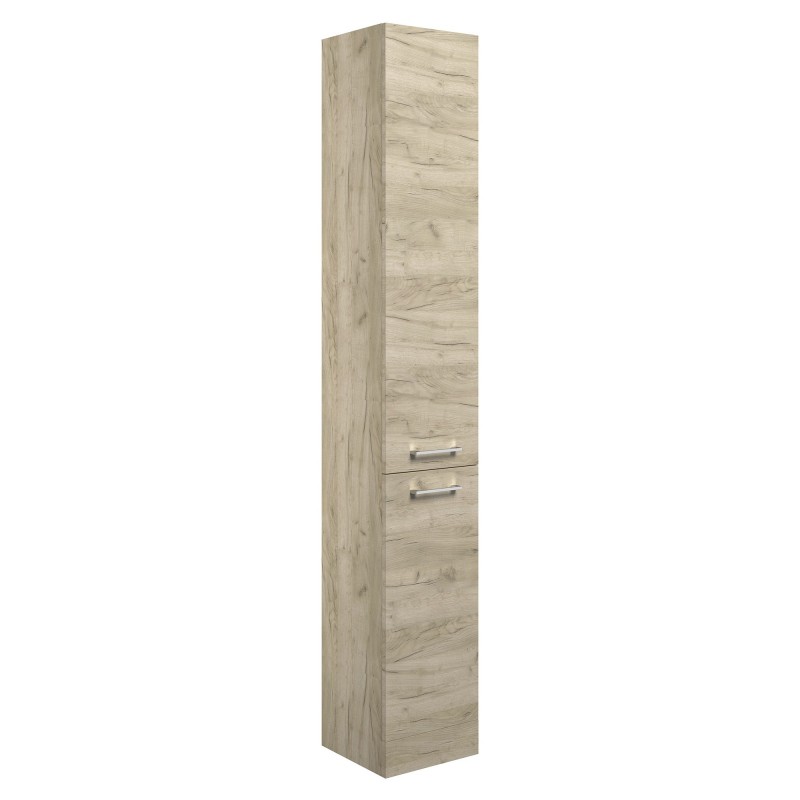 Naha 350mm (w) Floorstanding 2 Door Tall Unit - Oak