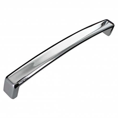 Chrome Chunky D Shaped Handle - 170mm (w) x 27mm (h) x 15mm (d)