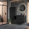 Hiroshi 500mm (w) WC Unit - Matt Black - Insitu