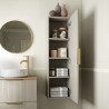 Bali 615mm Floor Standing 2 Drawer Basin Unit & Basin - Matt Oat