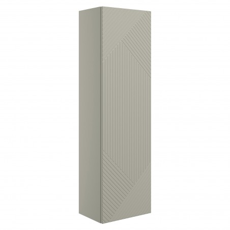 Bali 350mm Wall Hung 1 Door Tall Unit - Matt Oat