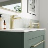 Kensworth 615mm Floor Standing 2 Door Basin Unit & Basin - Matt Reed Green