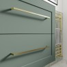 Kensworth 615mm Wall Hung 2 Drawer Basin Unit & Basin - Matt Reed Green