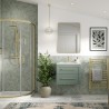 Kensworth 500mm Floor Standing WC Unit - Matt Reed Green - Insitu