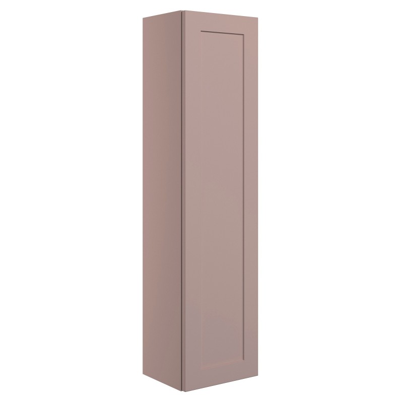 Kensworth 350mm Wall Hung 1 Door Tall Unit - Matt Peony