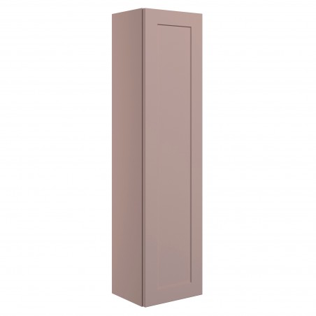 Kensworth 350mm Wall Hung 1 Door Tall Unit - Matt Peony