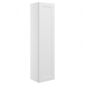 Kensworth 350mm Wall Hung 1 Door Tall Unit - Matt White