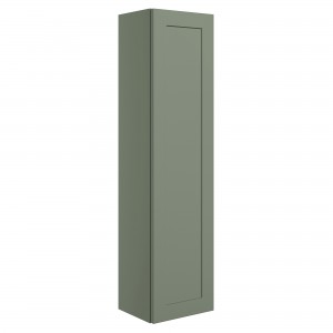 Kensworth 350mm Wall Hung 1 Door Tall Unit - Matt Reed Green