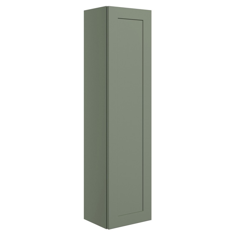 Kensworth 350mm Wall Hung 1 Door Tall Unit - Matt Reed Green