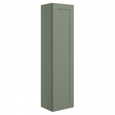 Kensworth 350mm Wall Hung 1 Door Tall Unit - Matt Reed Green