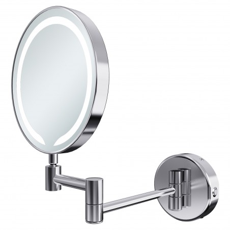 Chicago Round LED Cosmetic Mirror - Chrome