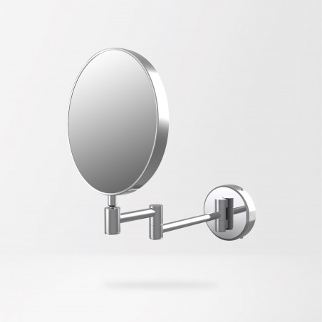 Utah Round Cosmetic Mirror - Chrome