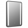 Nebraska 500mm (w) x 700mm (h) Rounded Front-Lit LED Mirror - Black