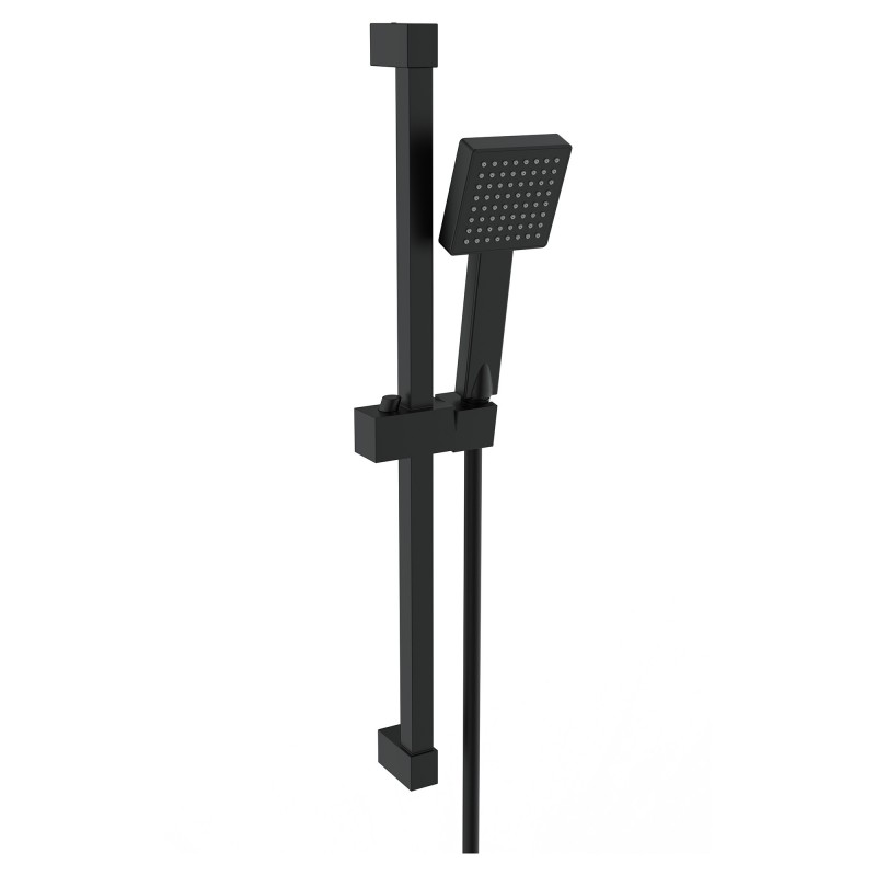 Square Slider Rail Kit & Single Mode Handset - Matt Black