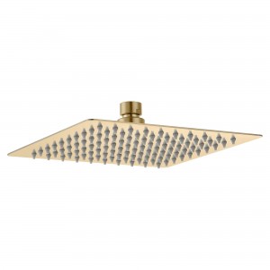 200mm Square Showerhead - Brushed Brass