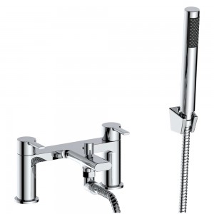 Evoke Deck Mounted Bath Shower Mixer - Chrome