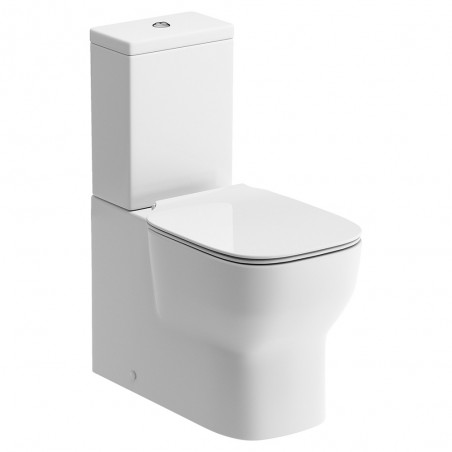 Taranto Slim Square Soft Close Toilet Seat - White