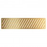 Linear Tray Waste Cover - Brushed Brass