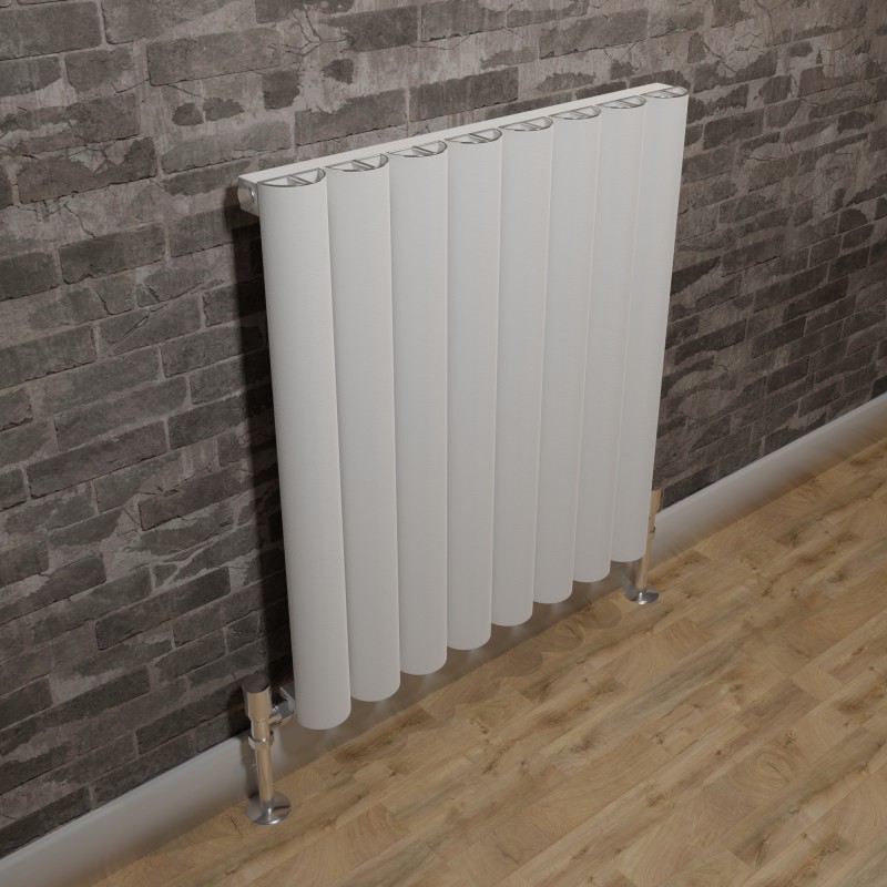 Taurus White Aluminium Radiator 555x600