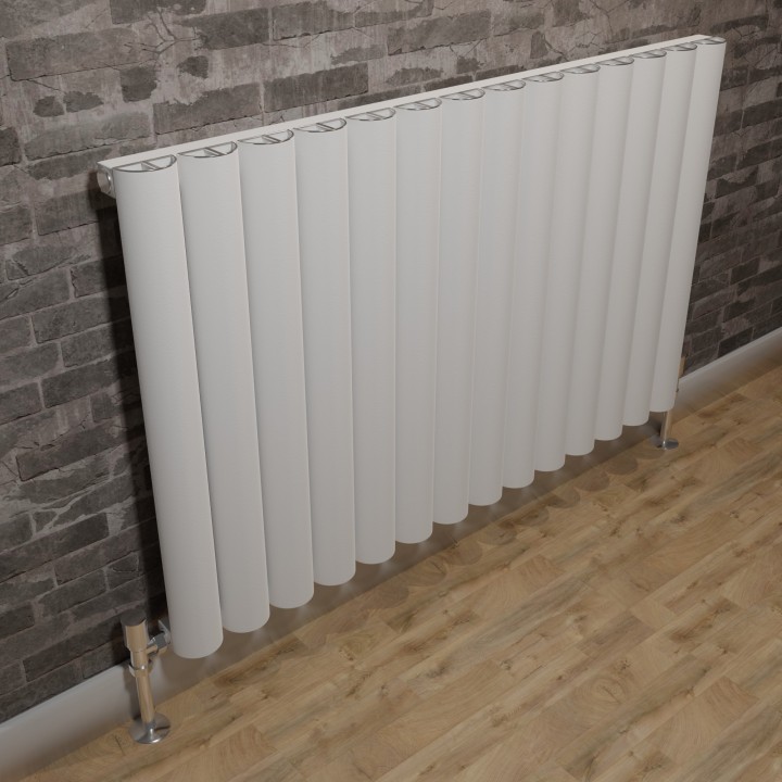 Taurus White Aluminium Radiator 975x600