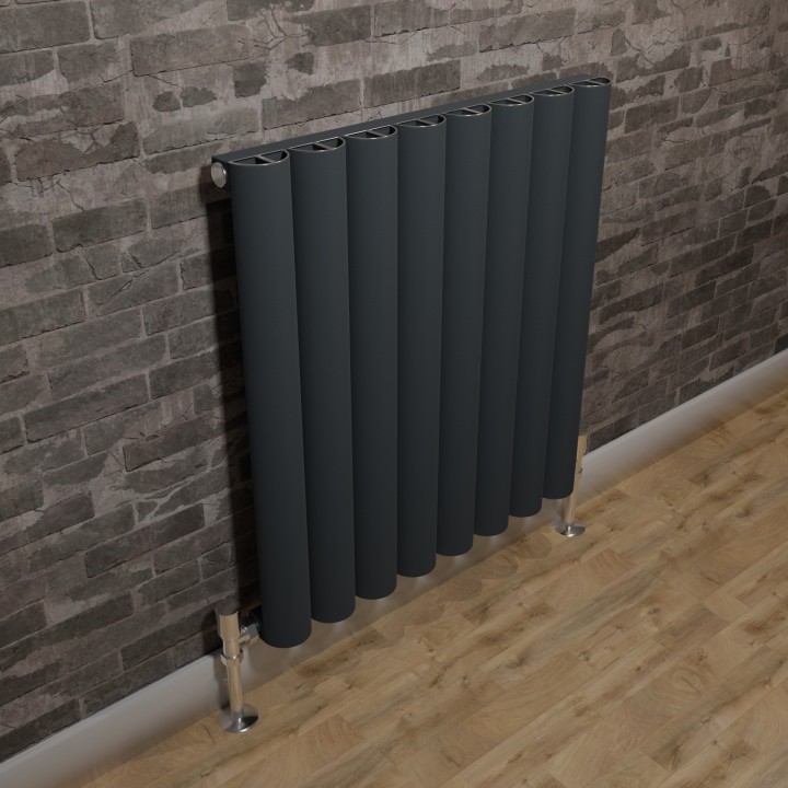 Taurus Anthracite Aluminium Radiator 555x600