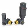 Angled Anthracite TRV Thermostatic Radiator Valves