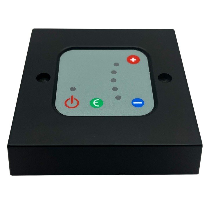 Black Thermostatic Wall Controller 2 hour boost