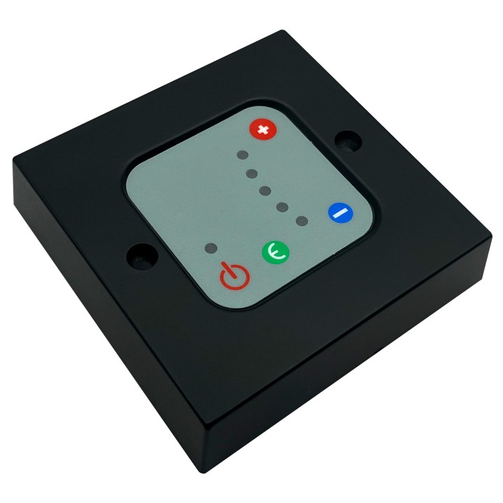 Black Thermostatic Wall Controller 2 hour boost