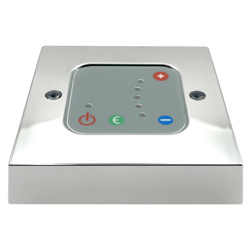 Chrome Thermostatic Wall Controller for Electric Towel Rails or Radiators