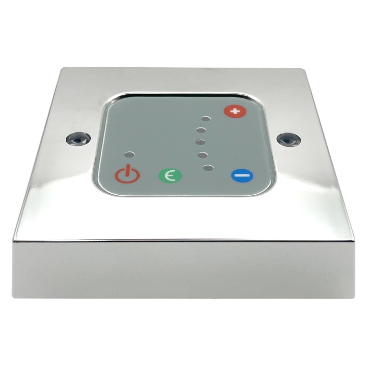 Chrome Thermostatic Wall Controller 2 hour boost
