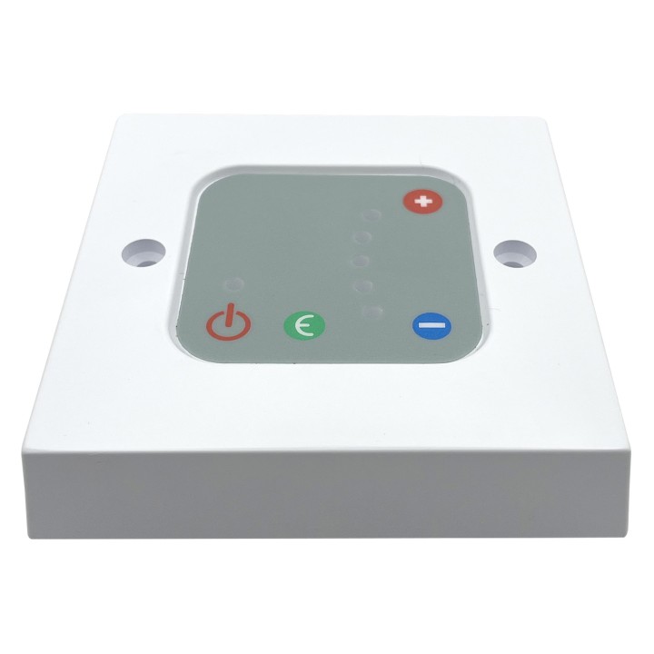 White Thermostatic Wall Controller 2 hour boost