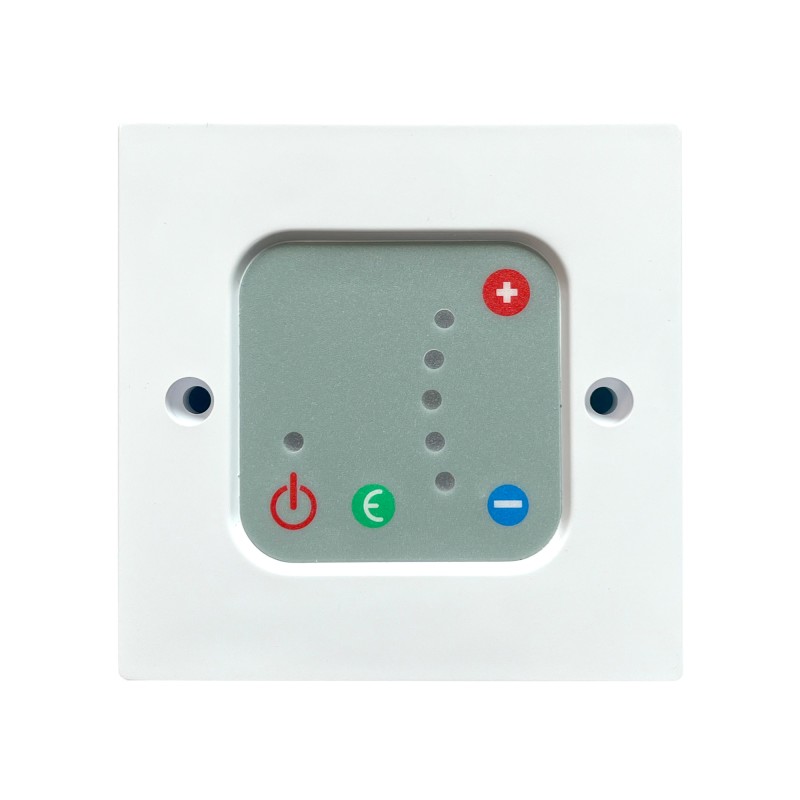 White Thermostatic Wall Controller for Electric Towel Rails or Radiators