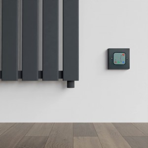 Anthracite Thermostatic Wall Controller for Electric Towel Rails or Radiators