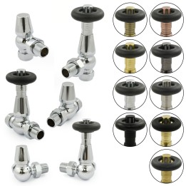 Panther Thermostatic Traditional Radiator Valves (Pair)