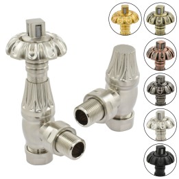 Rose Thermostatic Traditional Radiator Valves (Pair)