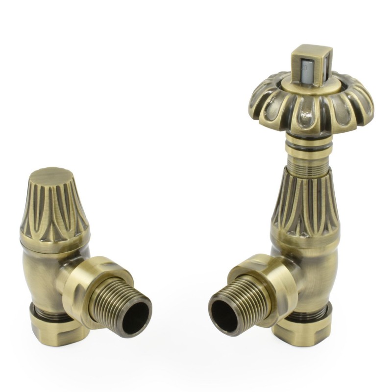 Rose Thermostatic Traditional Radiator Valves (Pair)