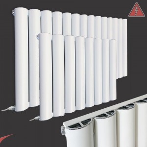 Taurus White Horizontal Electric Aluminium Radiators