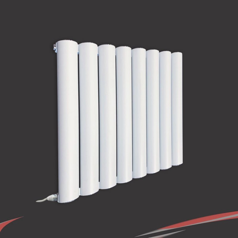 Taurus White Horizontal Electric Aluminium Radiators 555x600