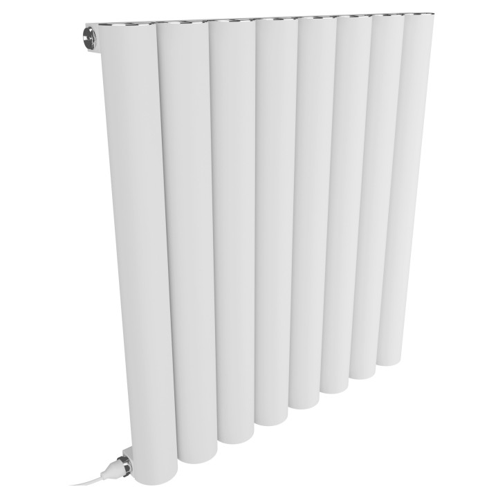 Taurus White Horizontal Electric Aluminium Radiators 555x600