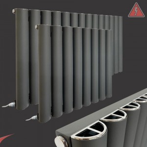 Taurus Anthracite Horizontal Electric Aluminium Radiators