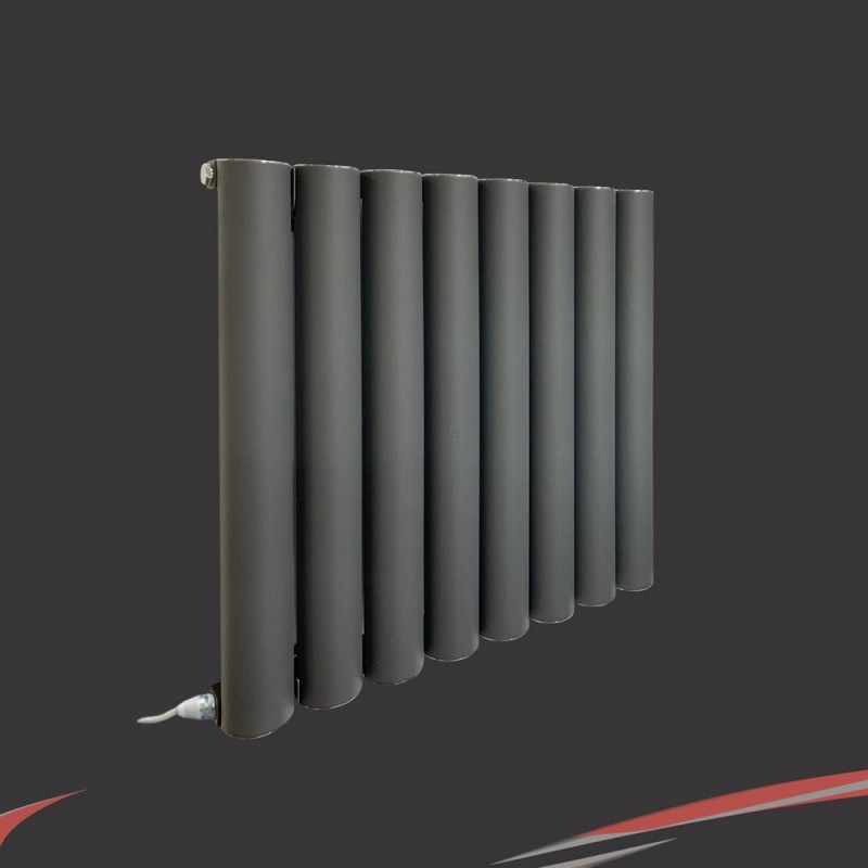 Taurus Anthracite Horizontal Electric Aluminium Radiators 555x600