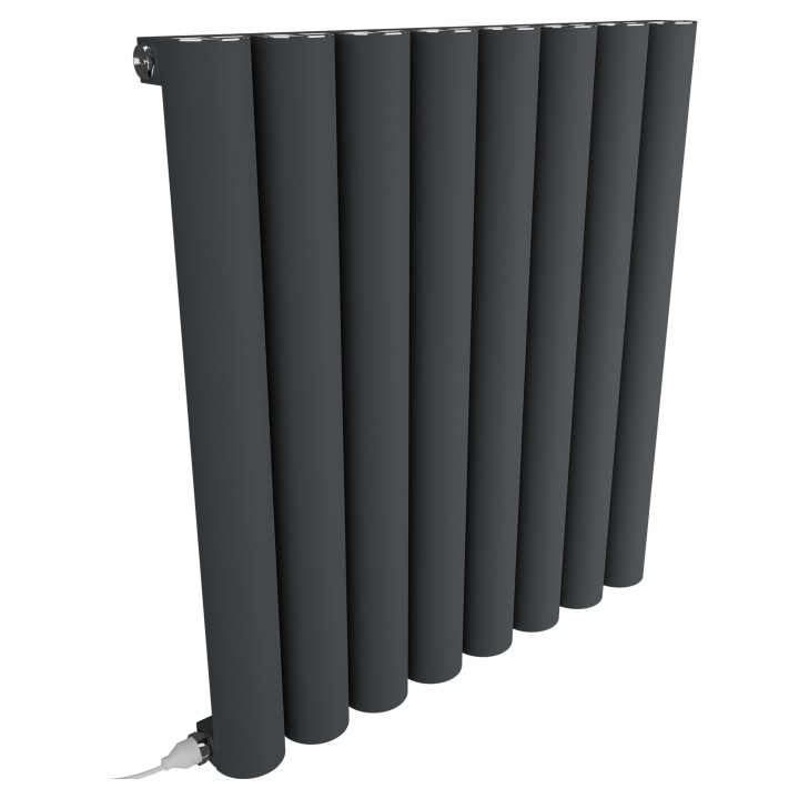 Taurus Anthracite Horizontal Electric Aluminium Radiators 555x600