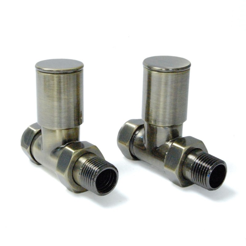 Straight "Chelsea" Manual Radiator Valves (Pair) 6 Finishes