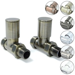 Straight Chelsea Slimline Manual Radiator Valves