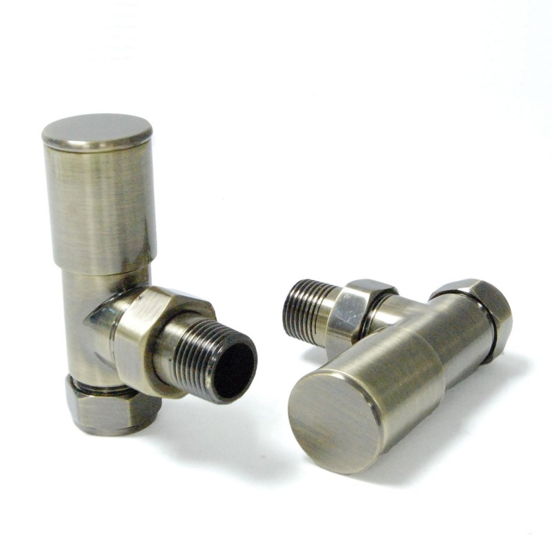 Chelsea Manual Radiator Valves - Antique Brass